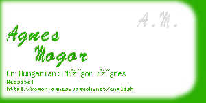 agnes mogor business card